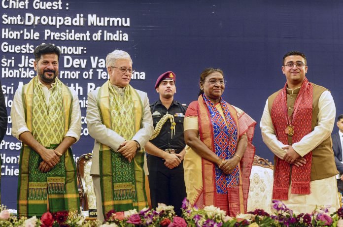 President Murmu Urges NALSAR to Establish Nationwide Network of Women Advocates to Prevent Atrocities Against Women