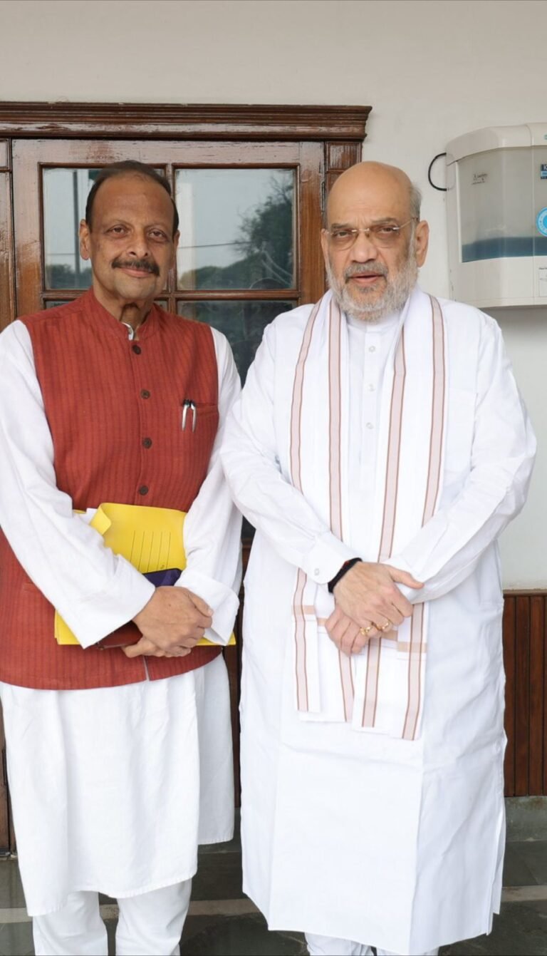 Senior BJP Leader Devender Singh Rana Meets Amit Shah in Jammu